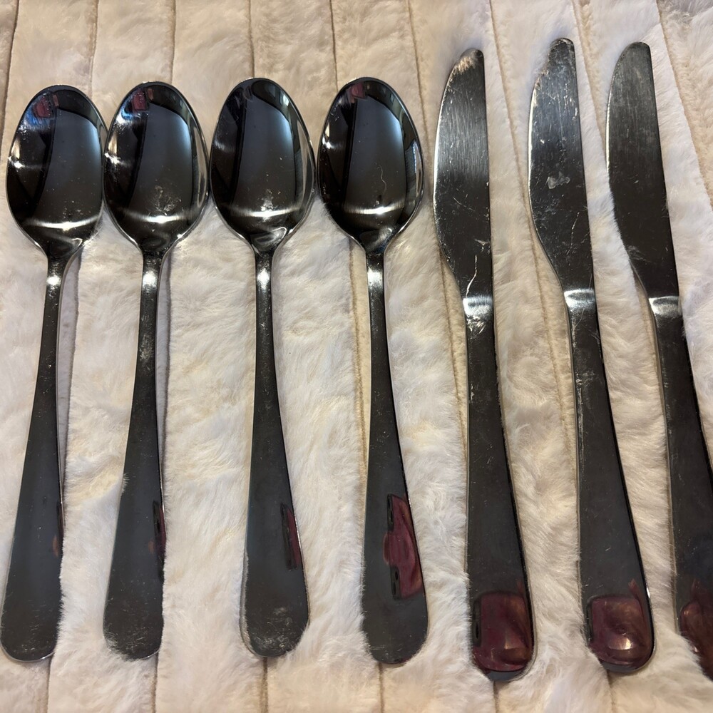 Cambridge Stainless flatware NEVADA A-20 Replacements 4 Tablespoons 3 Knives Lot